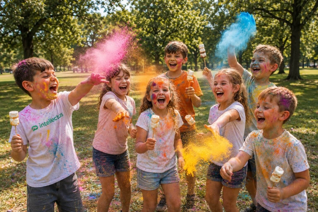 Anglų kalbos dienos stovykla: Holi festivalis